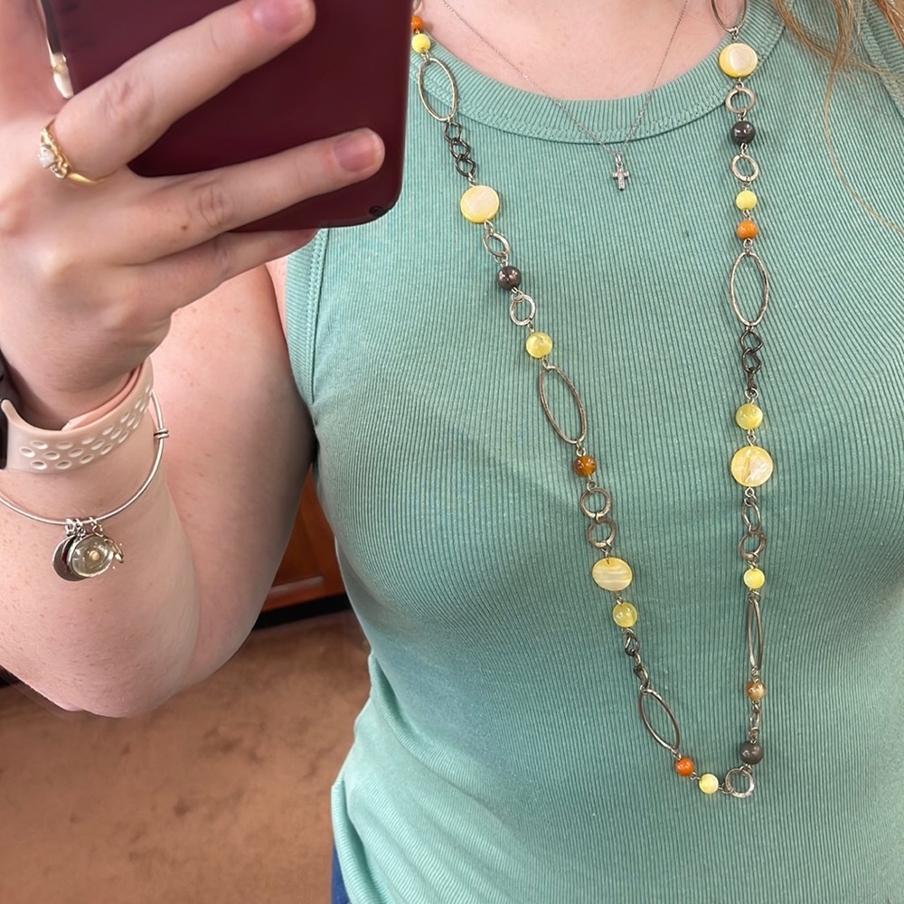 Ring and Bead Necklace